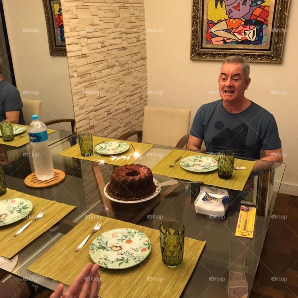 Alegria no aniversário 