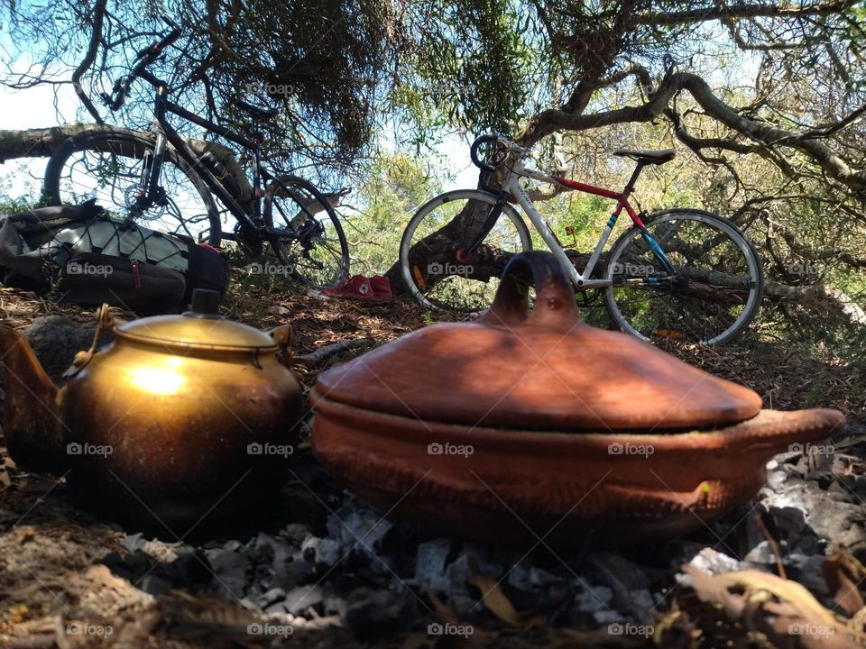 bike and food