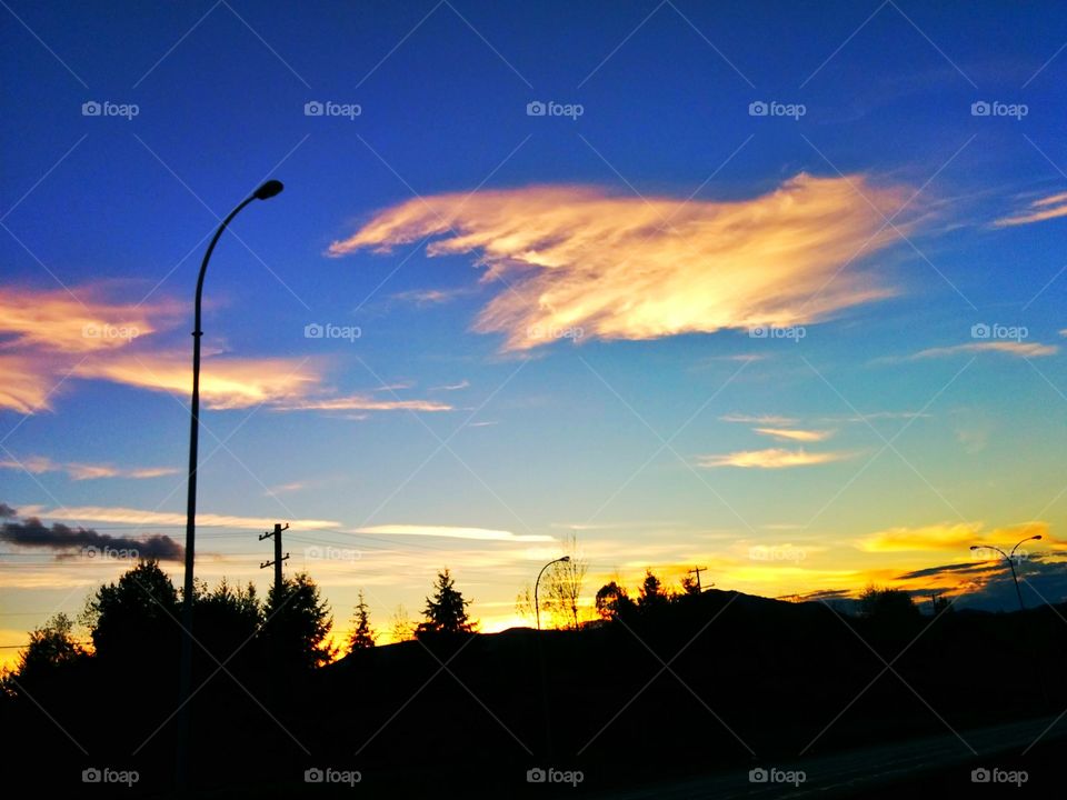 sunset in beautiful British Columbia