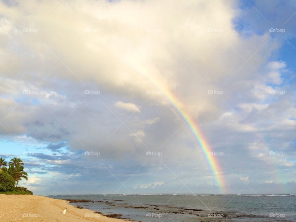 Rainbow Over the Ocean