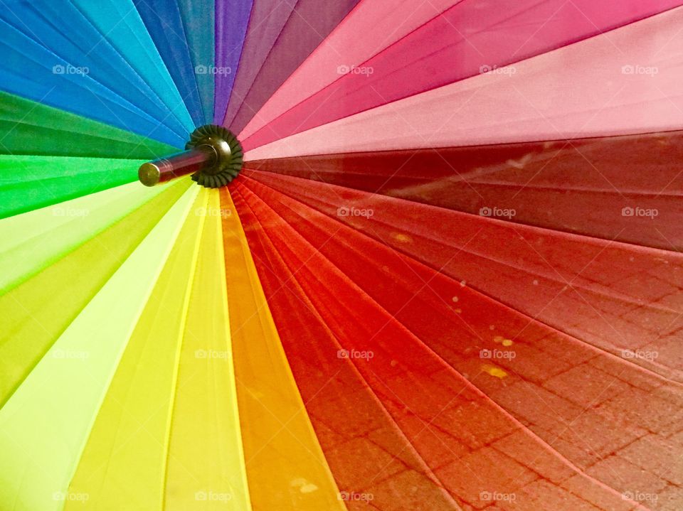 Colour wheel umbrella