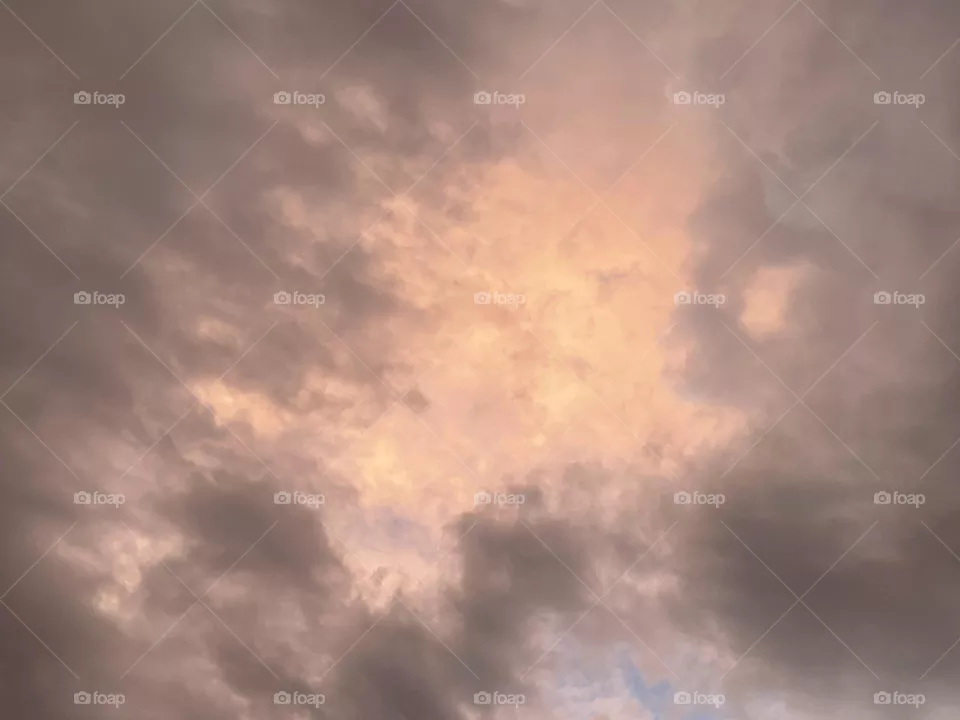 Pink clouds. 