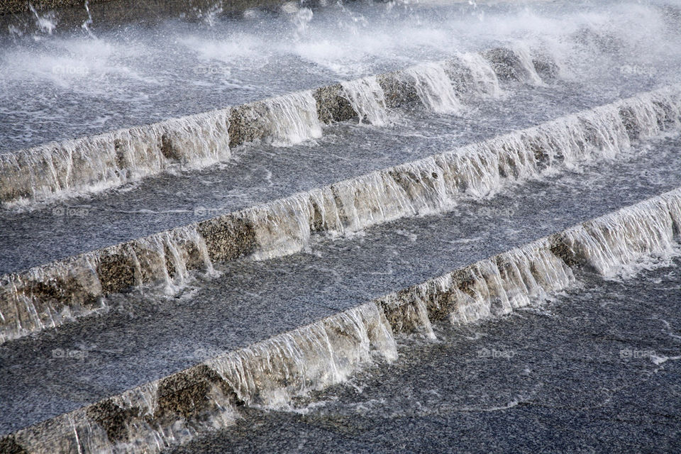 outdoor water waterfall steps by king