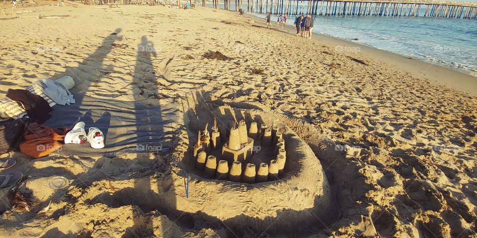 Sand Castle on the Beach