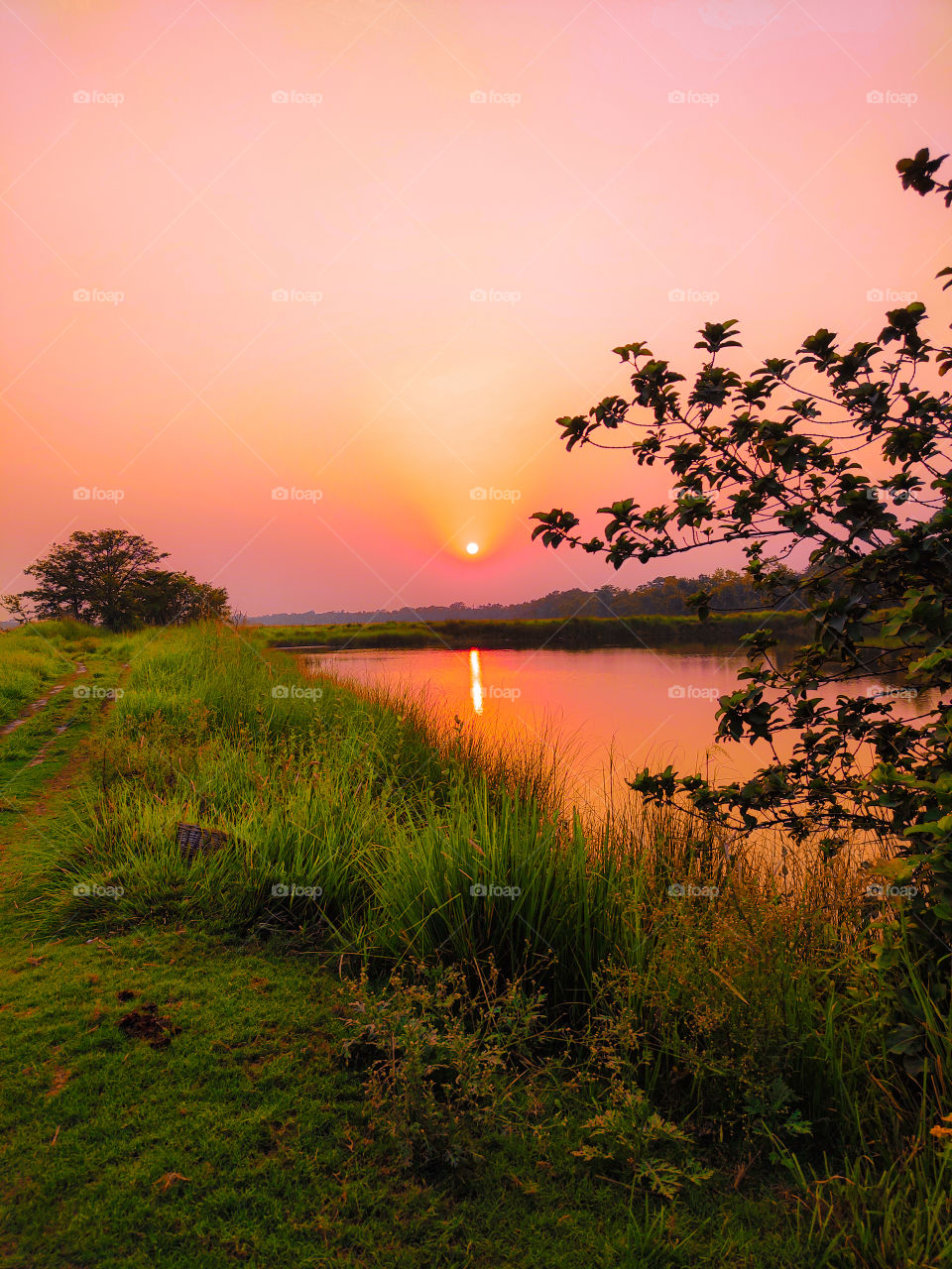 sunset is happening like cooling of mind