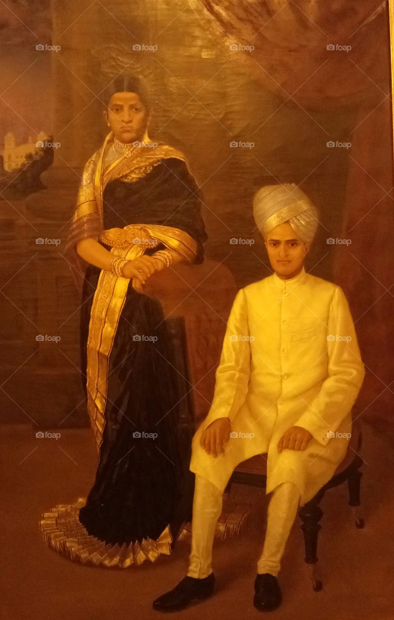 India-Karnataka-Mysore-Raja with his Queen