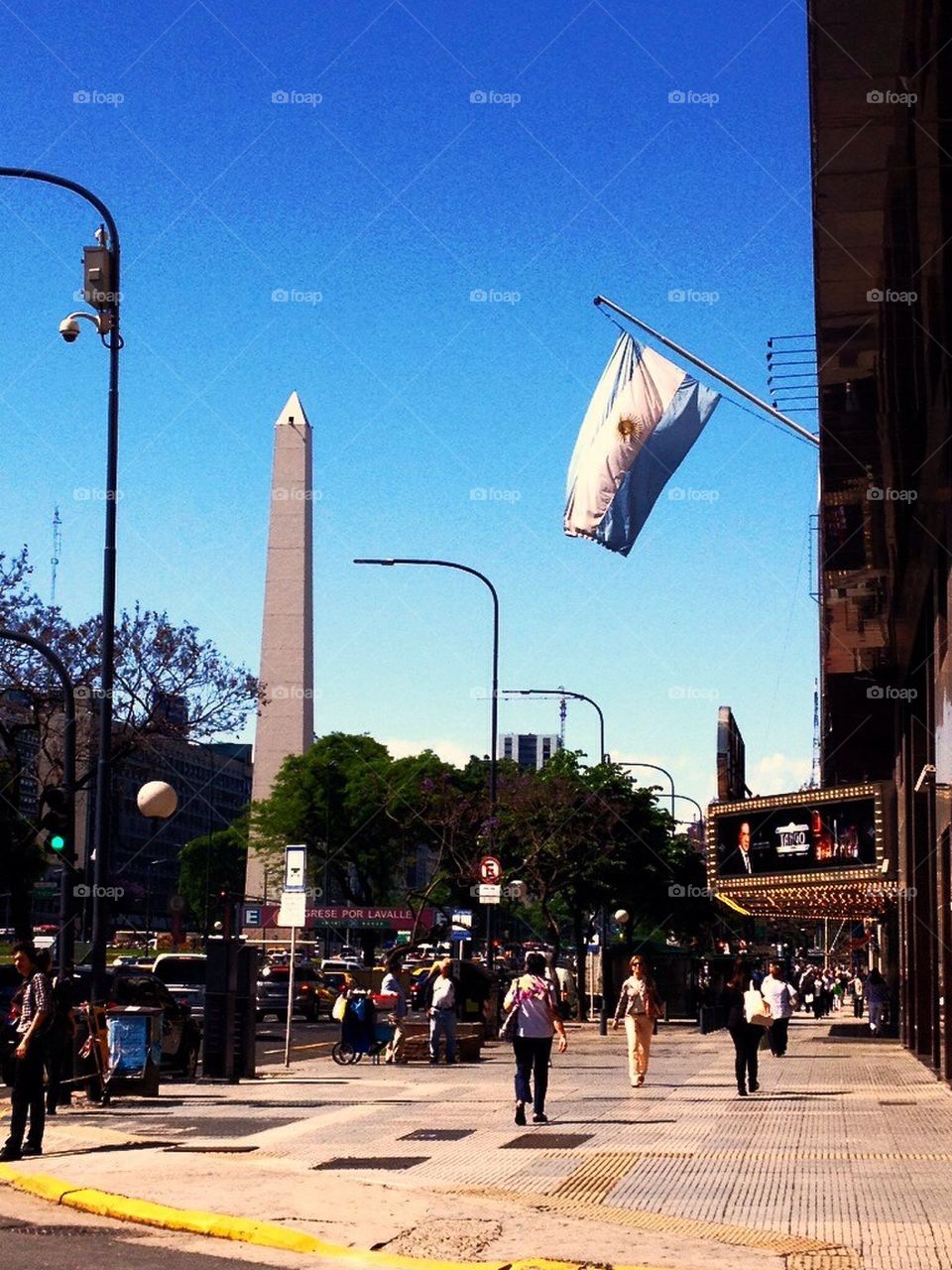 flag argentina obelisco 9 de julho by beatrizgondim