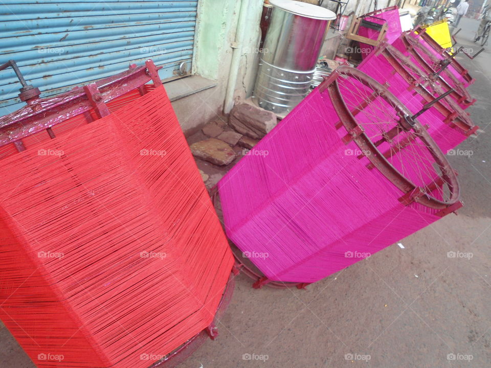 MAKING of kite Thread in India