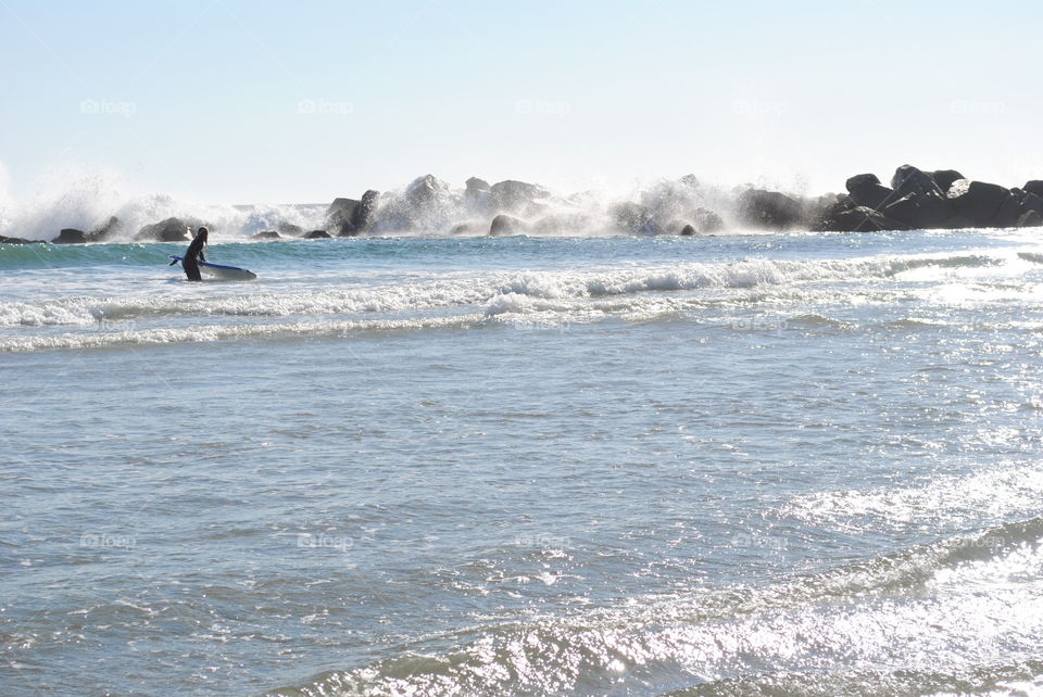 Waves at Venice beach