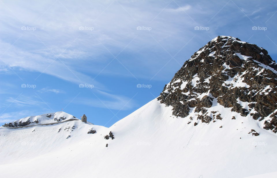 View of snowy mountain