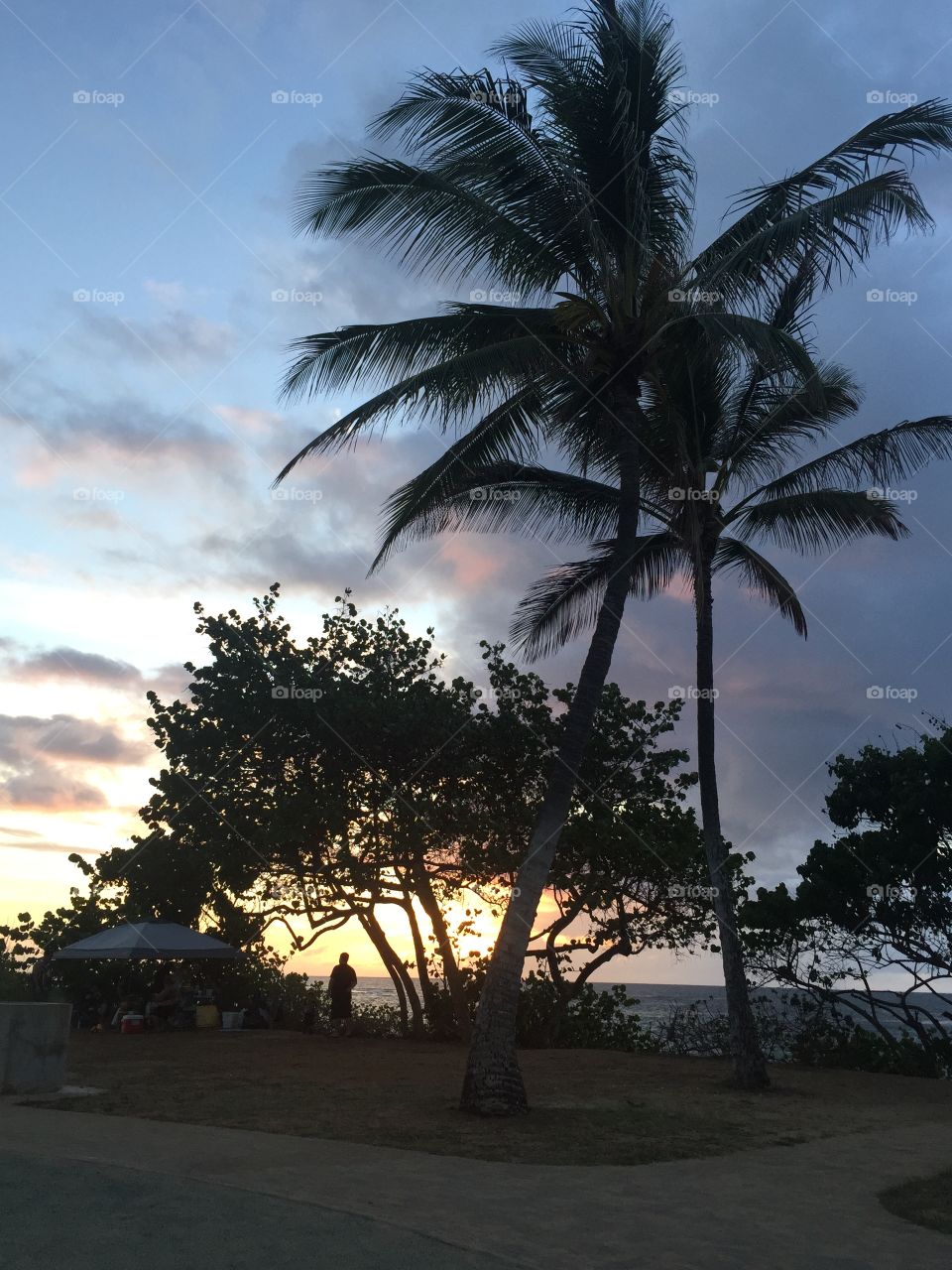 Dusk at the beach