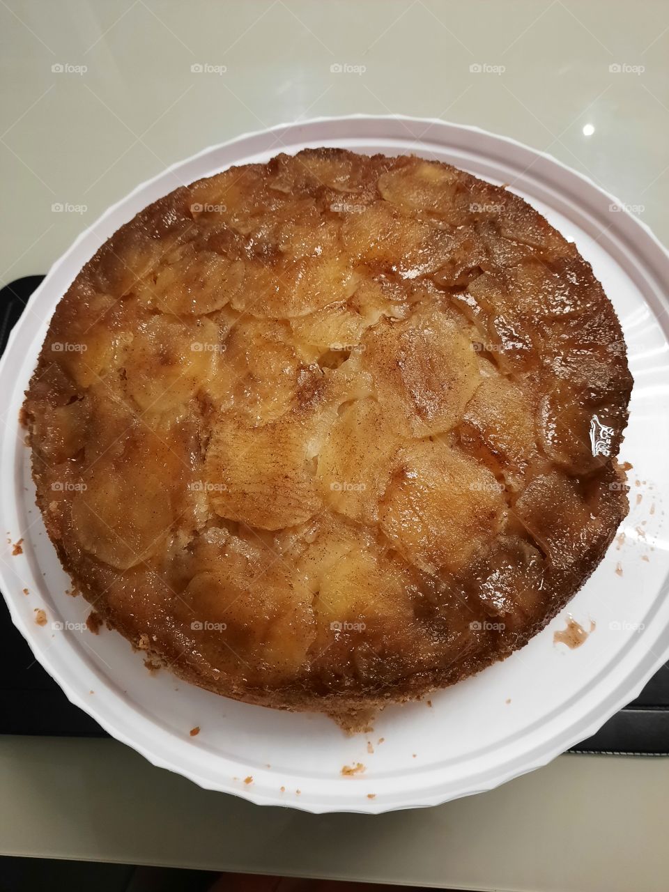 torta de maçã.