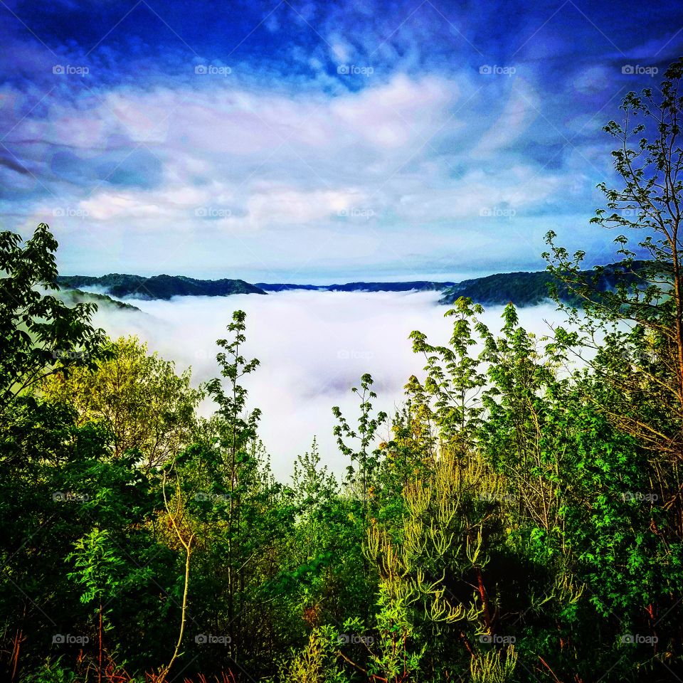 Smoke on the mountain.