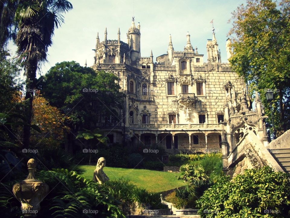 Quinta de Regaleira palace. Photo taken in Sintra, Portugal