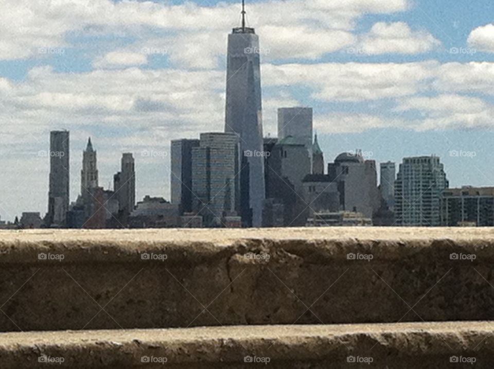 New World Trade Center New York thru steps