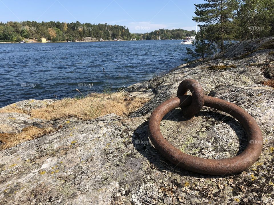An old mooring ring
