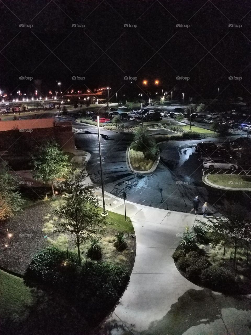 Looking out the window  at Winstar