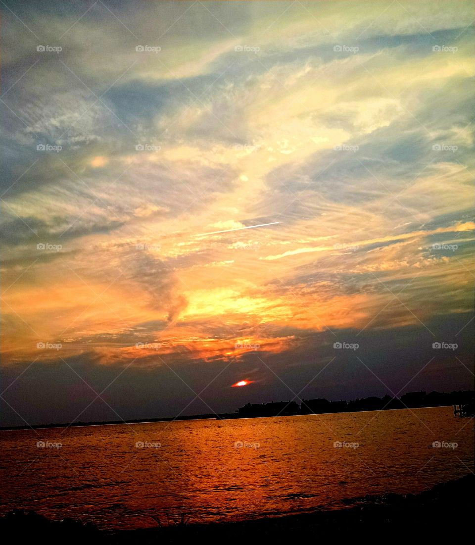 sunset for Rob. I took this pic down the Jersey shore on 7/12/15