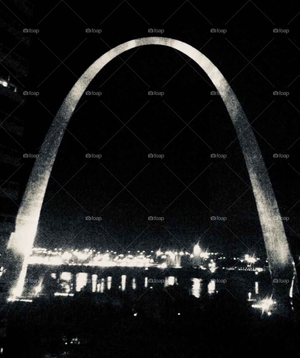 Gateway Arch at night St. Louis, MO 