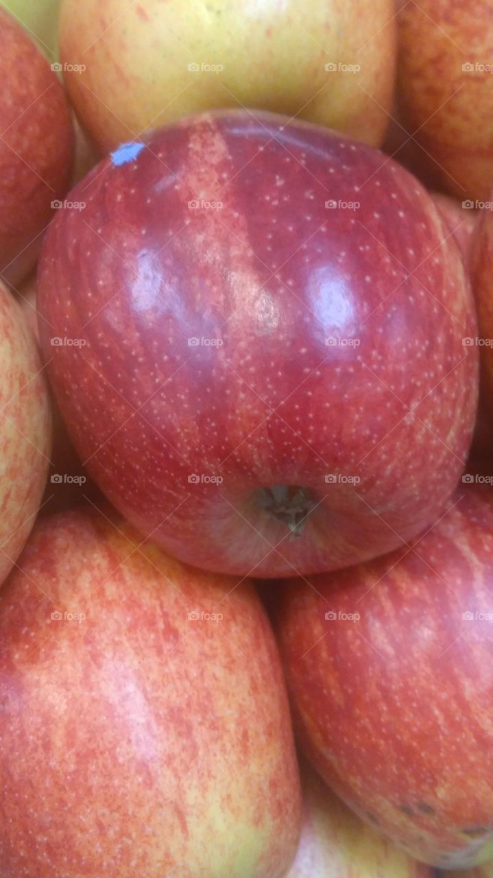 frutas maçãs lindas bem vermelhas