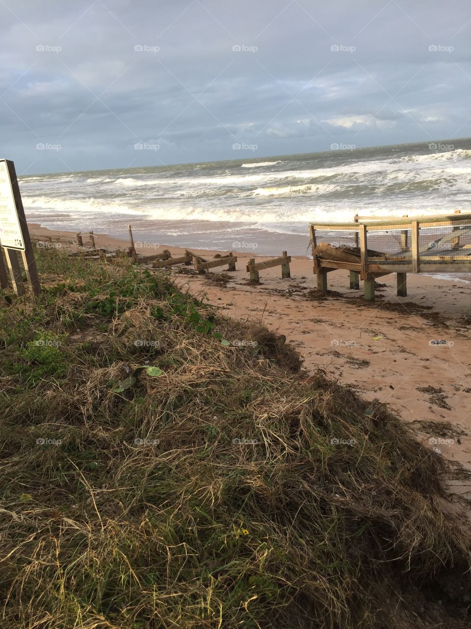 Ormond Beach boardwalk in pieces after Hurricane Matthew
