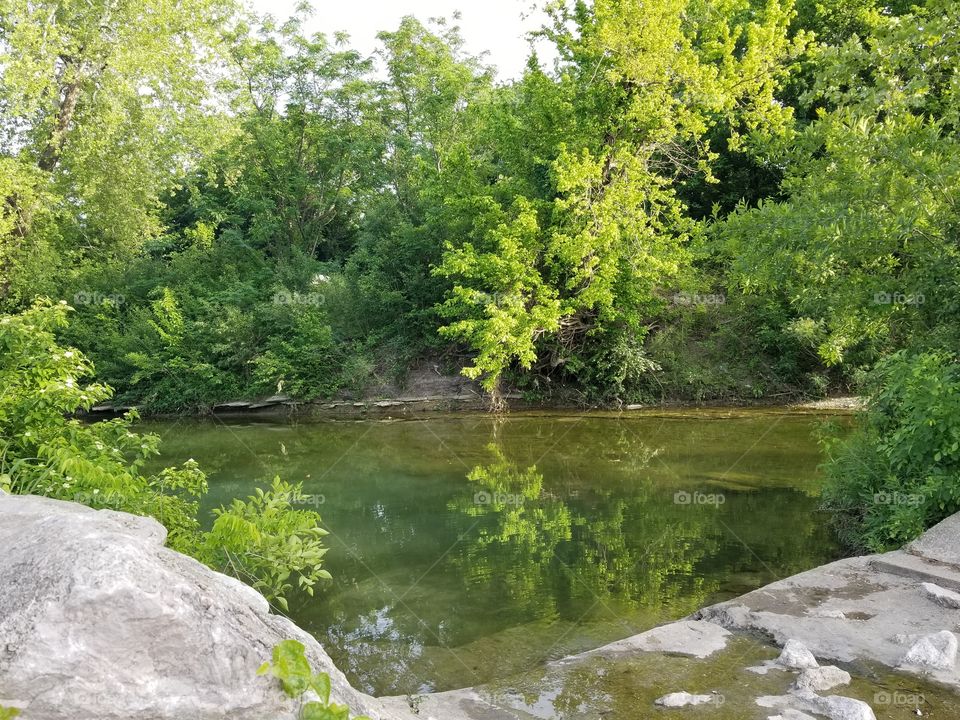 A quiet creek in Killeen, Texas