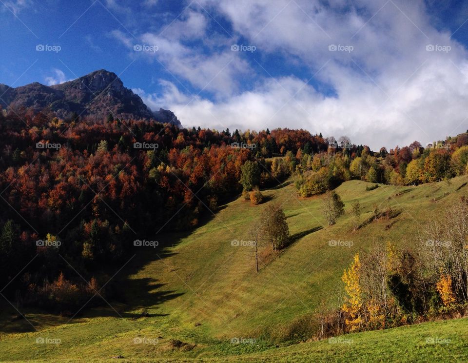 Autumn in Recoaro, Italy