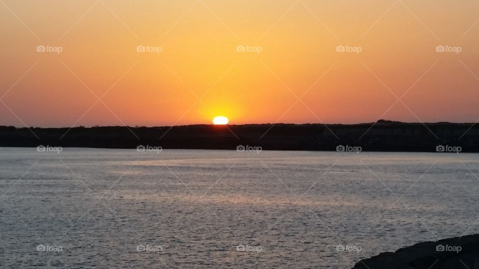 Sunset beach Morocco 