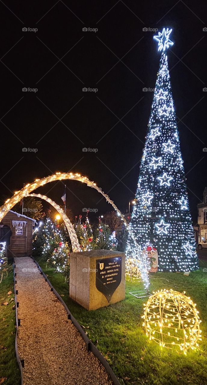 jardin de Noël à Dives