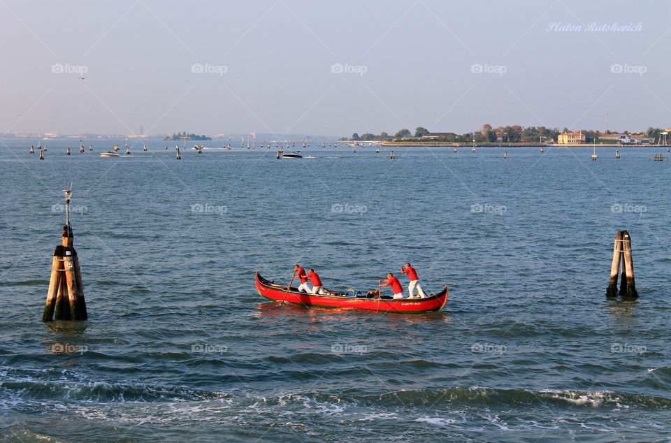 Four brave seamen and the Lagoon, Venice
