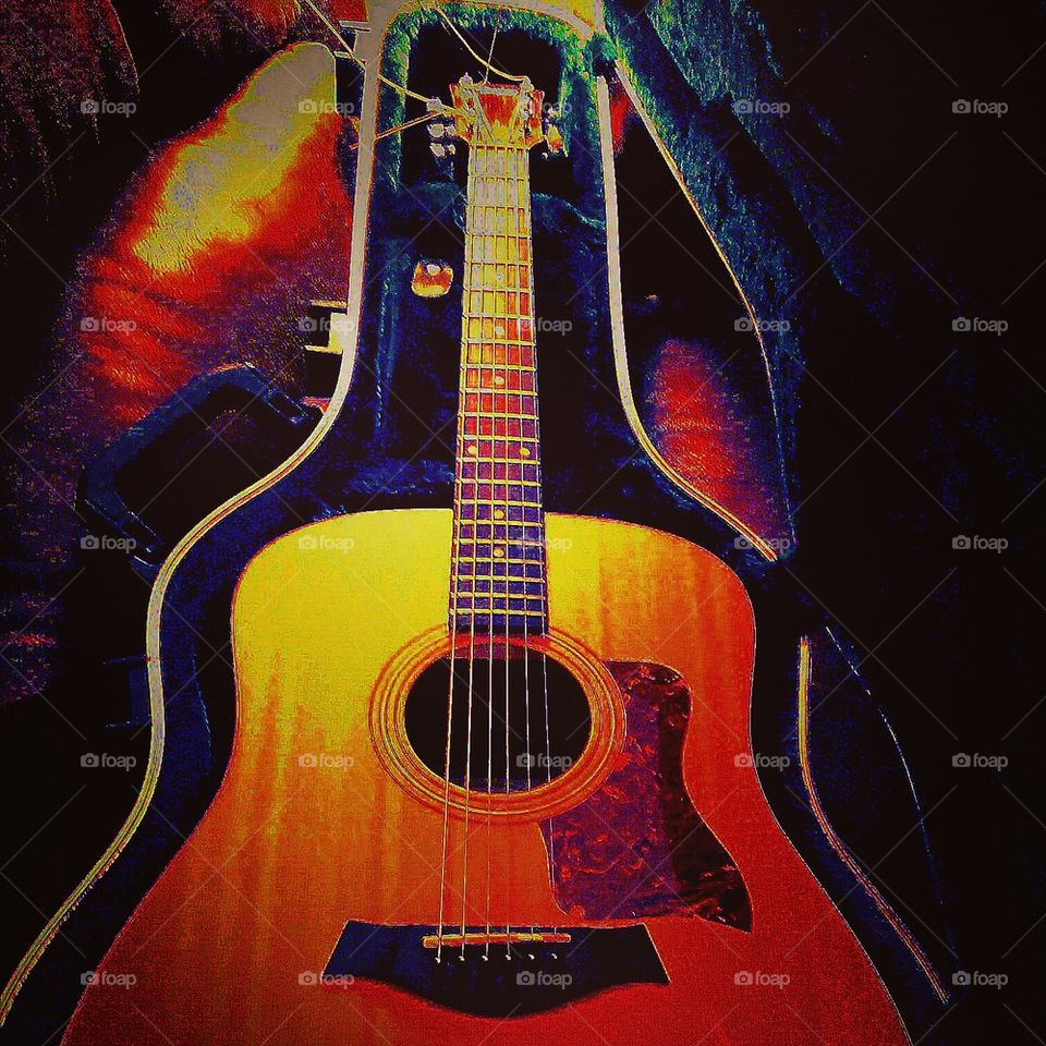 Acoustic Guitar in case