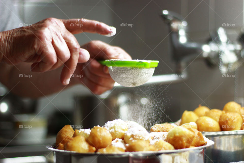 Preparing snacks for Santa