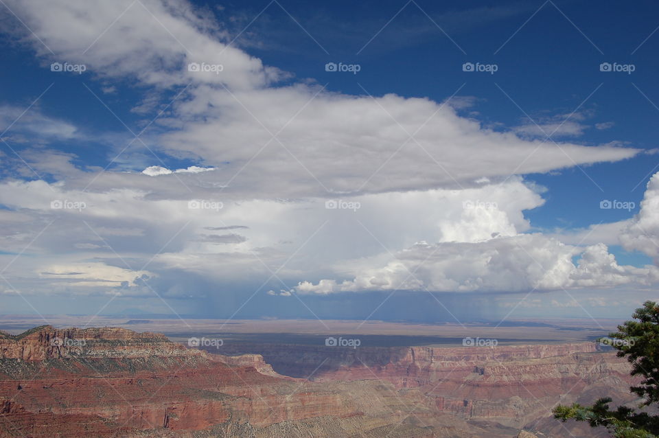 Summer Clouds Over North Rim