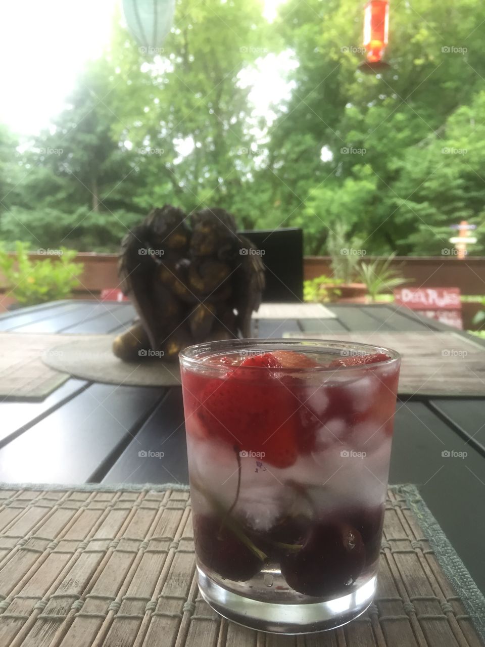 Strawberry Cherry infused water