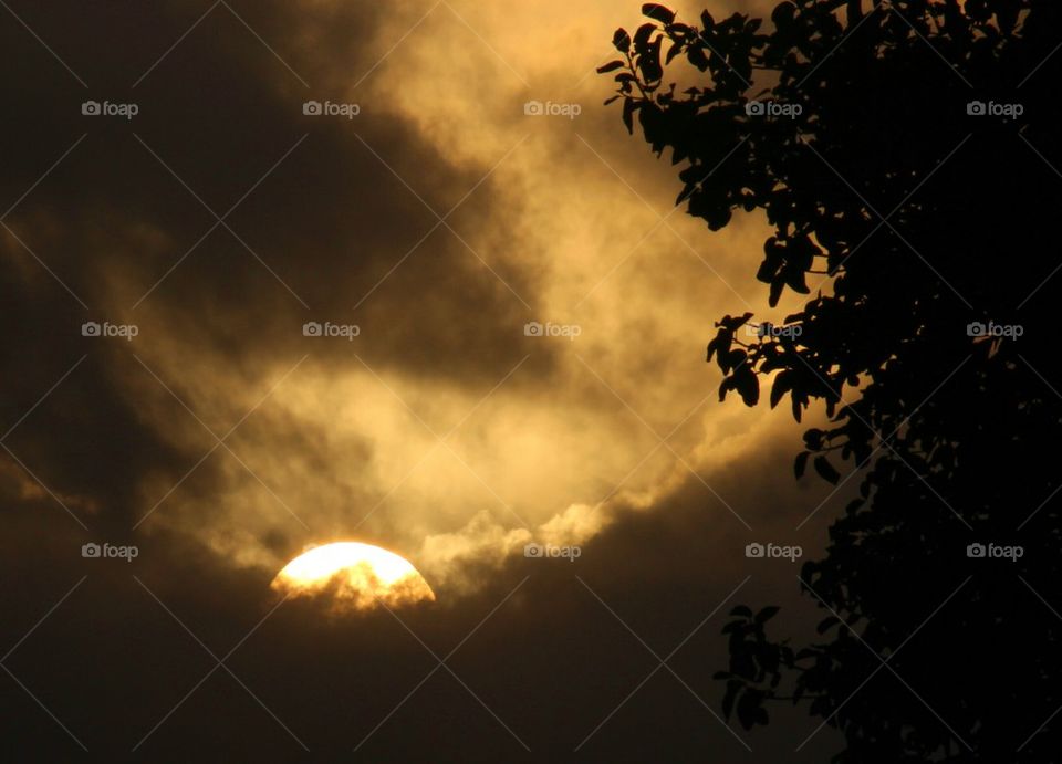 Dramatic sky during sunset