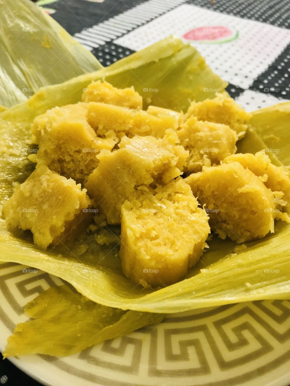 A mais conhecida e deliciosa receita brasileira, a pamonha que é feita do milho verde.