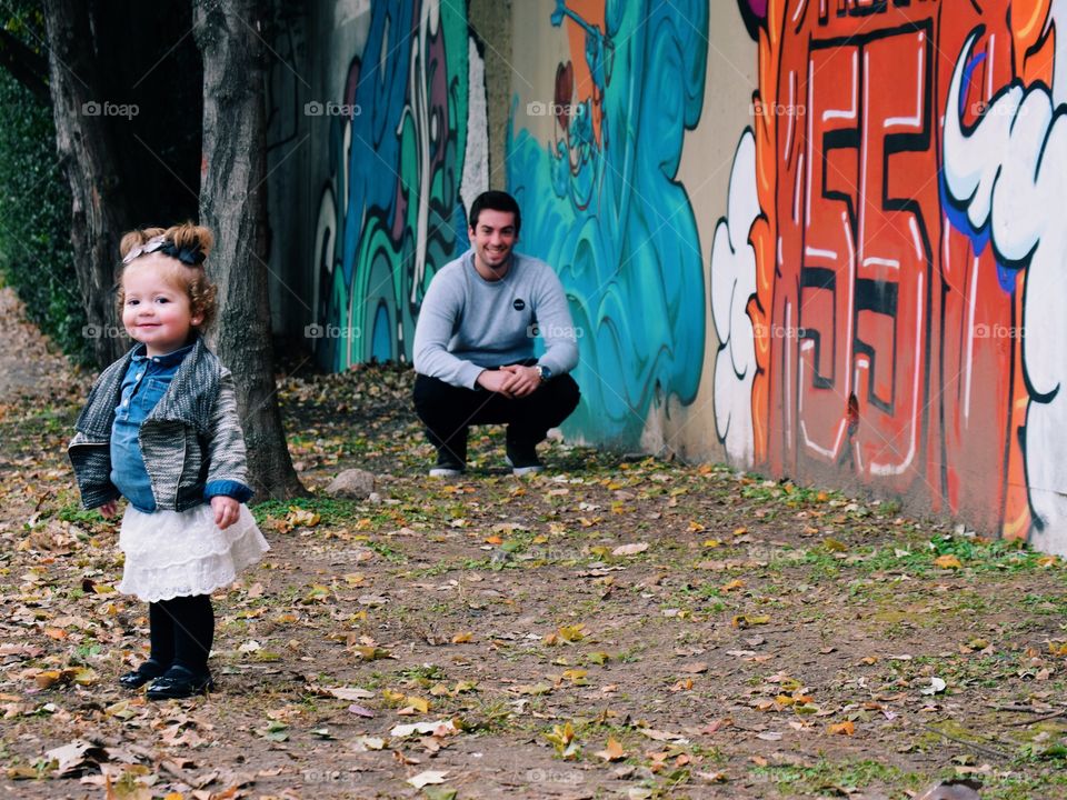 Child, People, Fall, Family, Outdoors