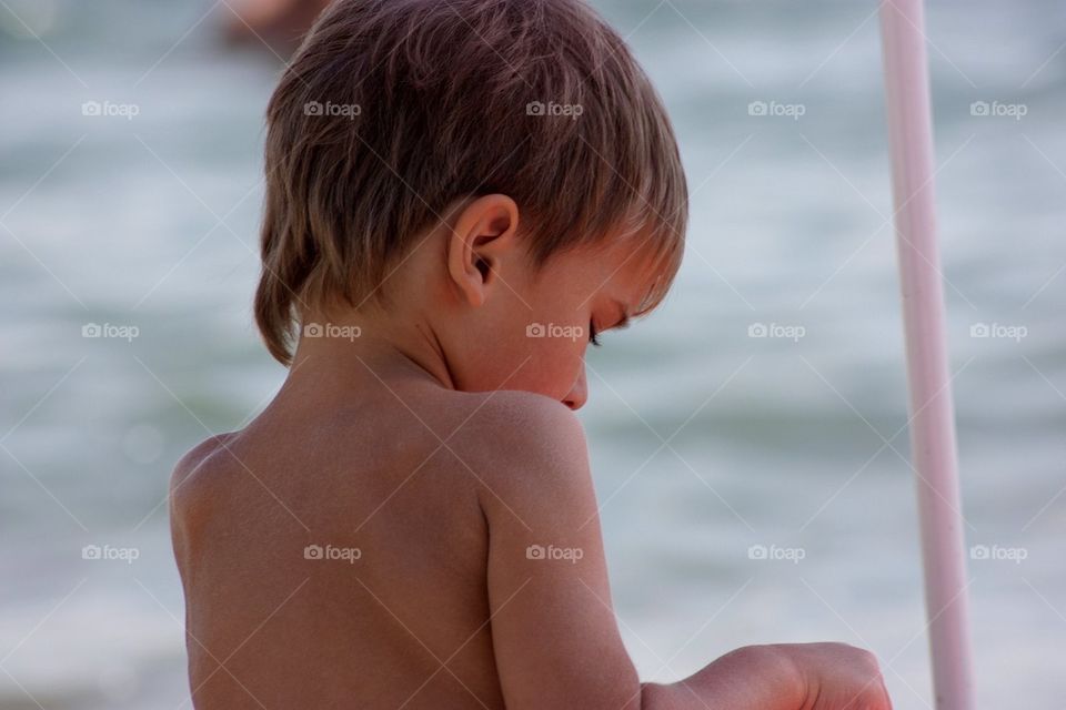 Boy at the beach 