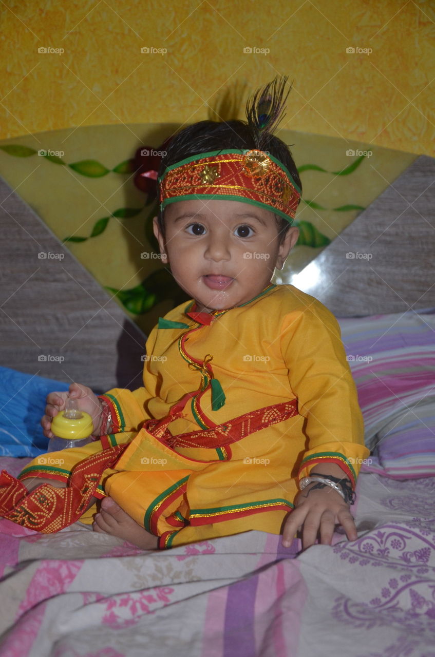 baby boy
lord krishna dressup
janmashthmi festival
religious
cutness overloded