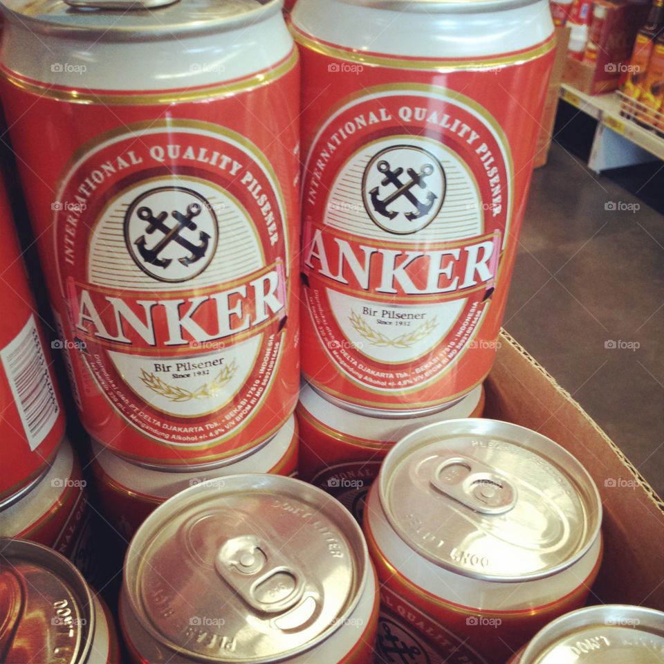 Indonesian Anchor beer