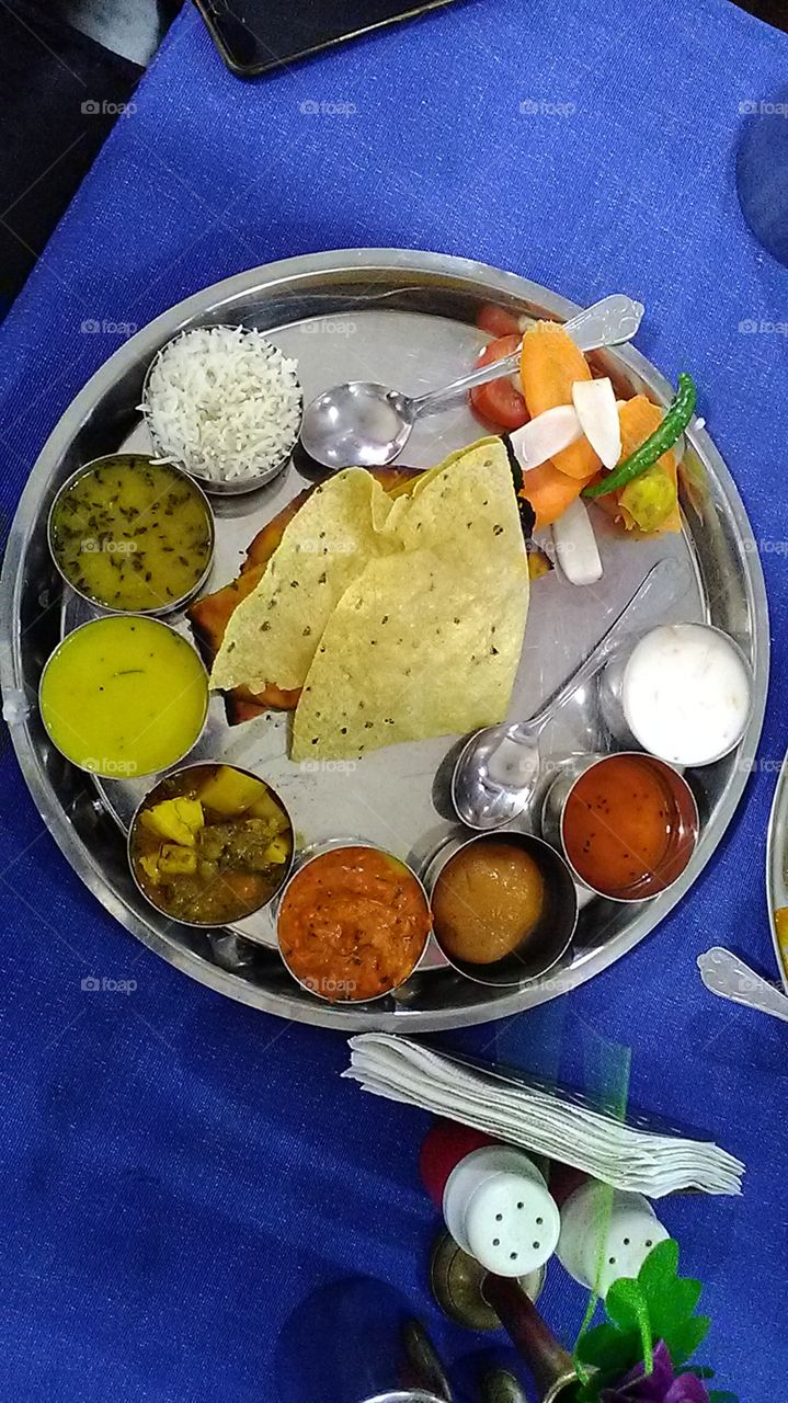 special thaki at Keshari restaurant near the bank of River Ganga in Varanasi at Godauliya.