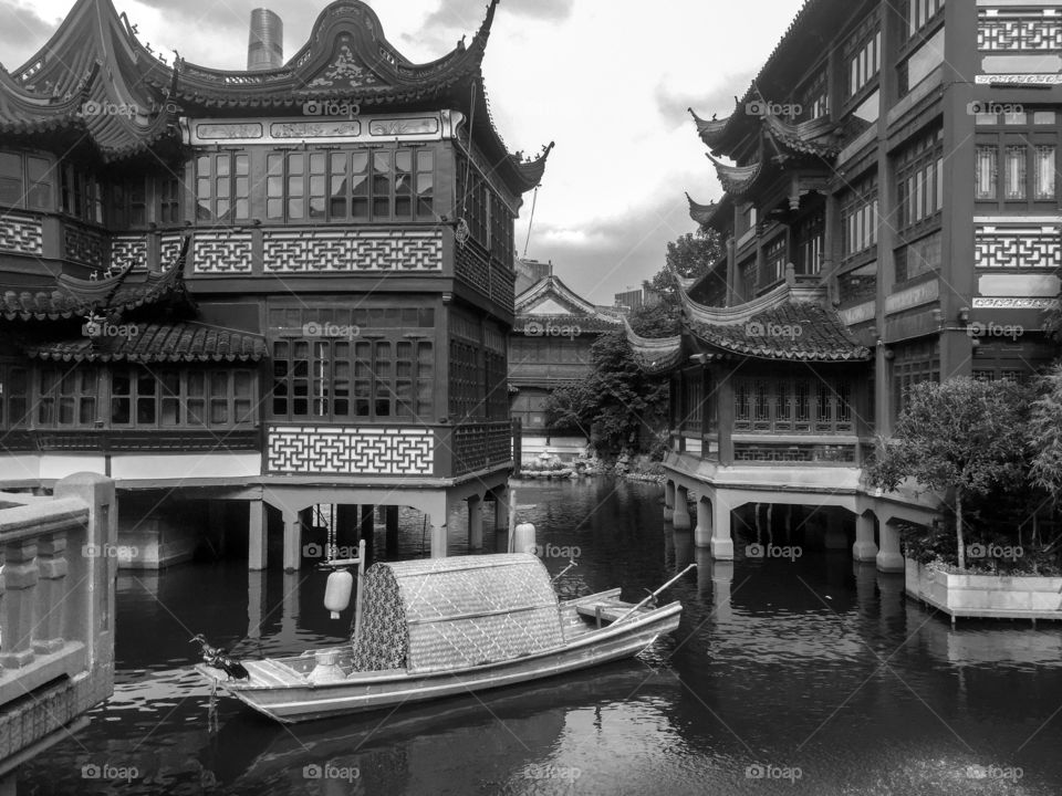 City God Temple, China. Shanghai Temple of the Town God (Chenghung Miao)