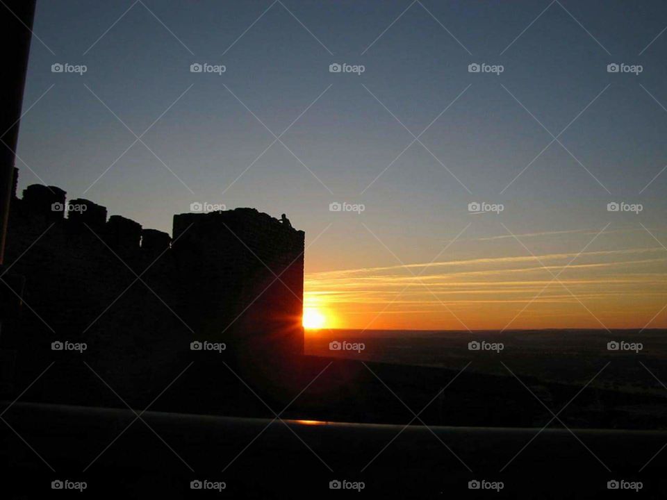 Sunset view from the castel