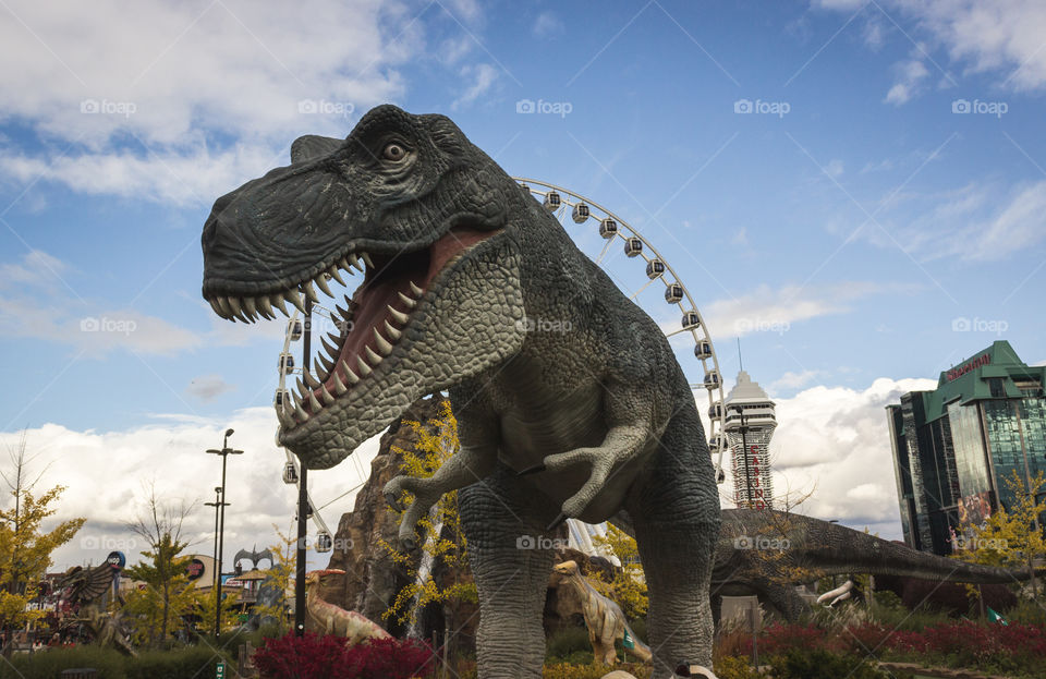 T-Rex statue
