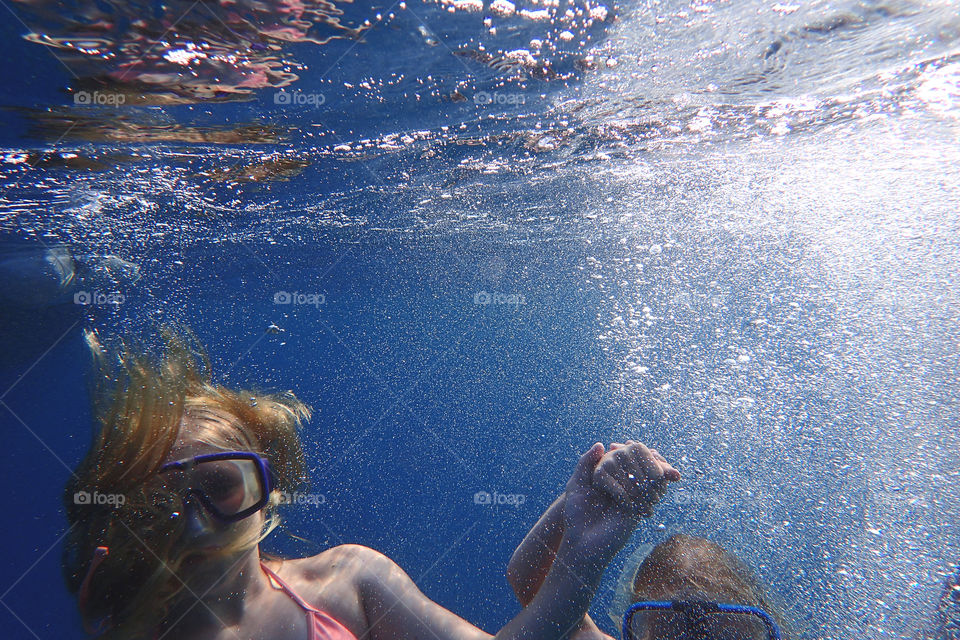 Bubbles under water