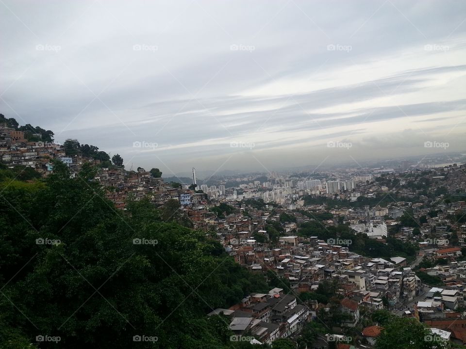 Rio De Janeiro- hilltop view of Favelas