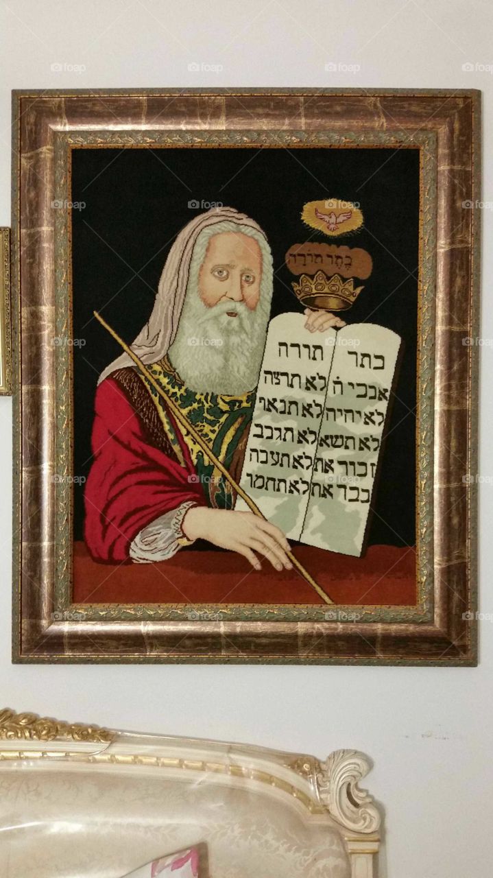 Moses and ten commandments