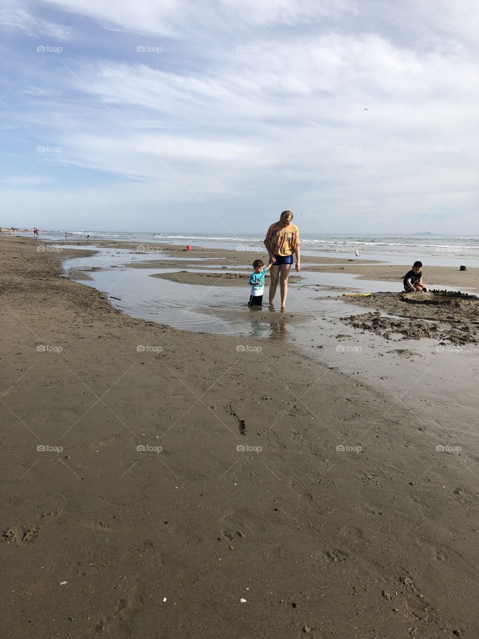 Children on the beach