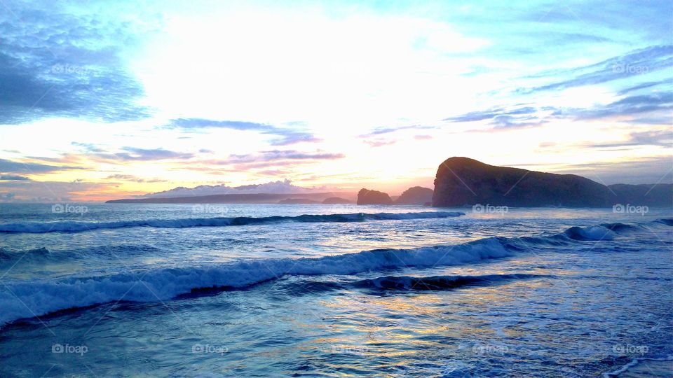 Sunset beach in Tanegashima