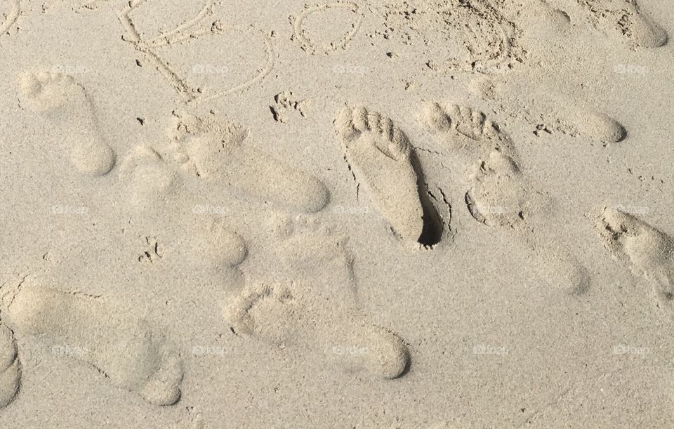 Beach Footprints 